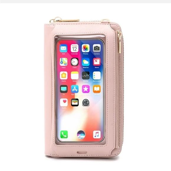 RFID Blocking Wallet for Women's Touch Screen Handbag Cell Phone Purse Crossbody - Picture 5 of 5